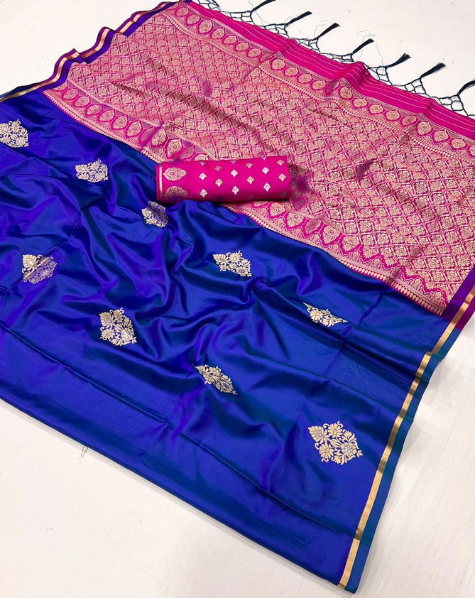 kanthkala Luxe By Rajtex Two Tone Satin Saree Wholesalers In Delhi